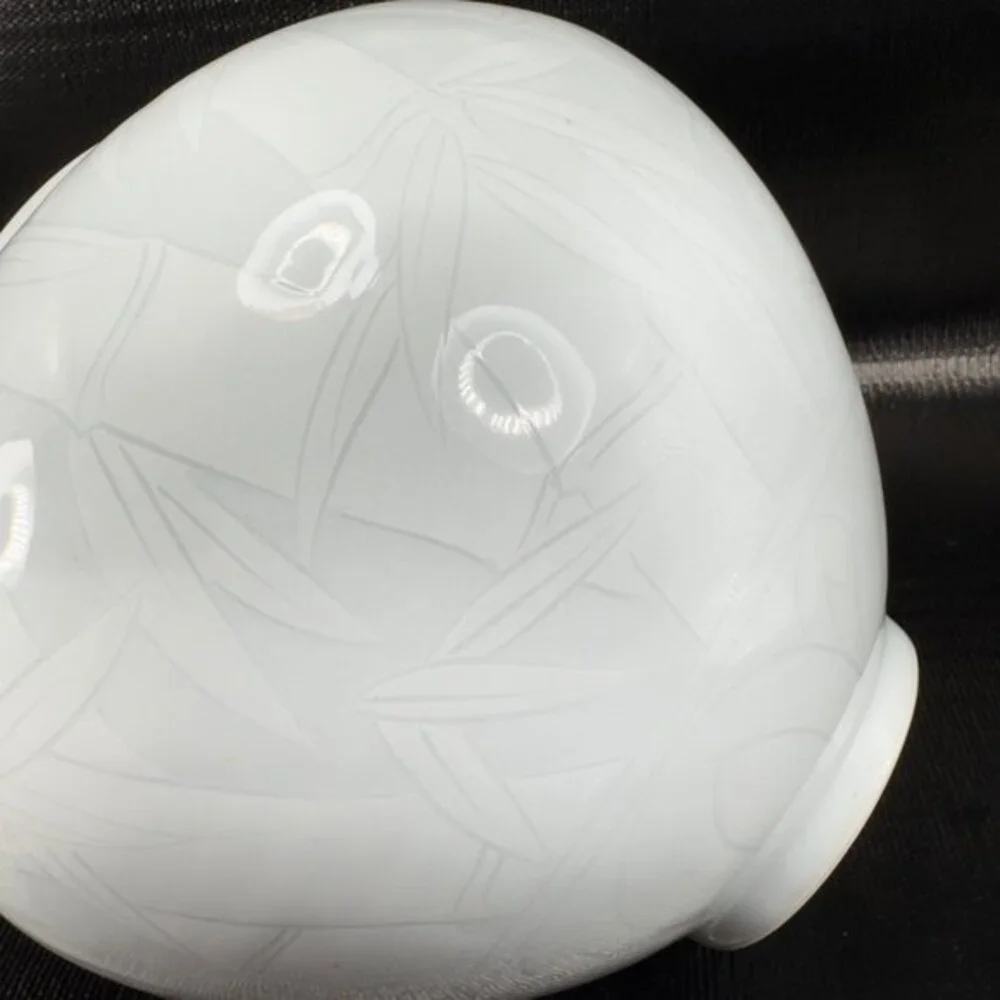 Celadon Pottery Vessel Vase With Bamboo‎ Pattern Light Green Artist Signed Vase